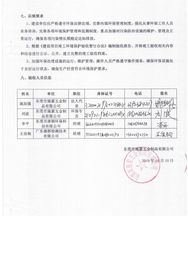 东莞市施蒙五金制品有限公司