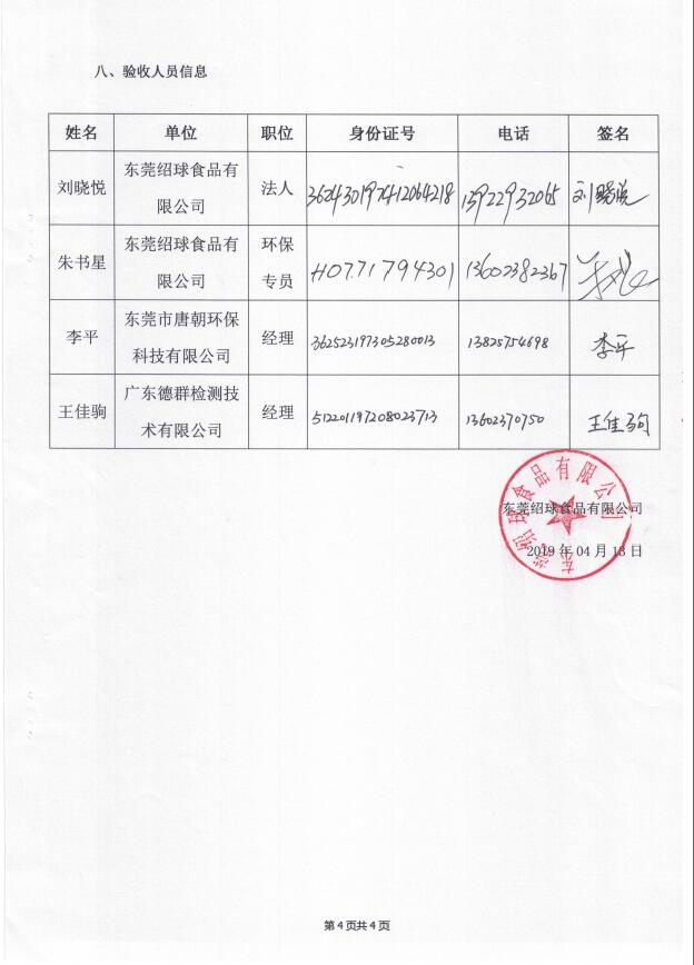 东莞绍球食品有限公司