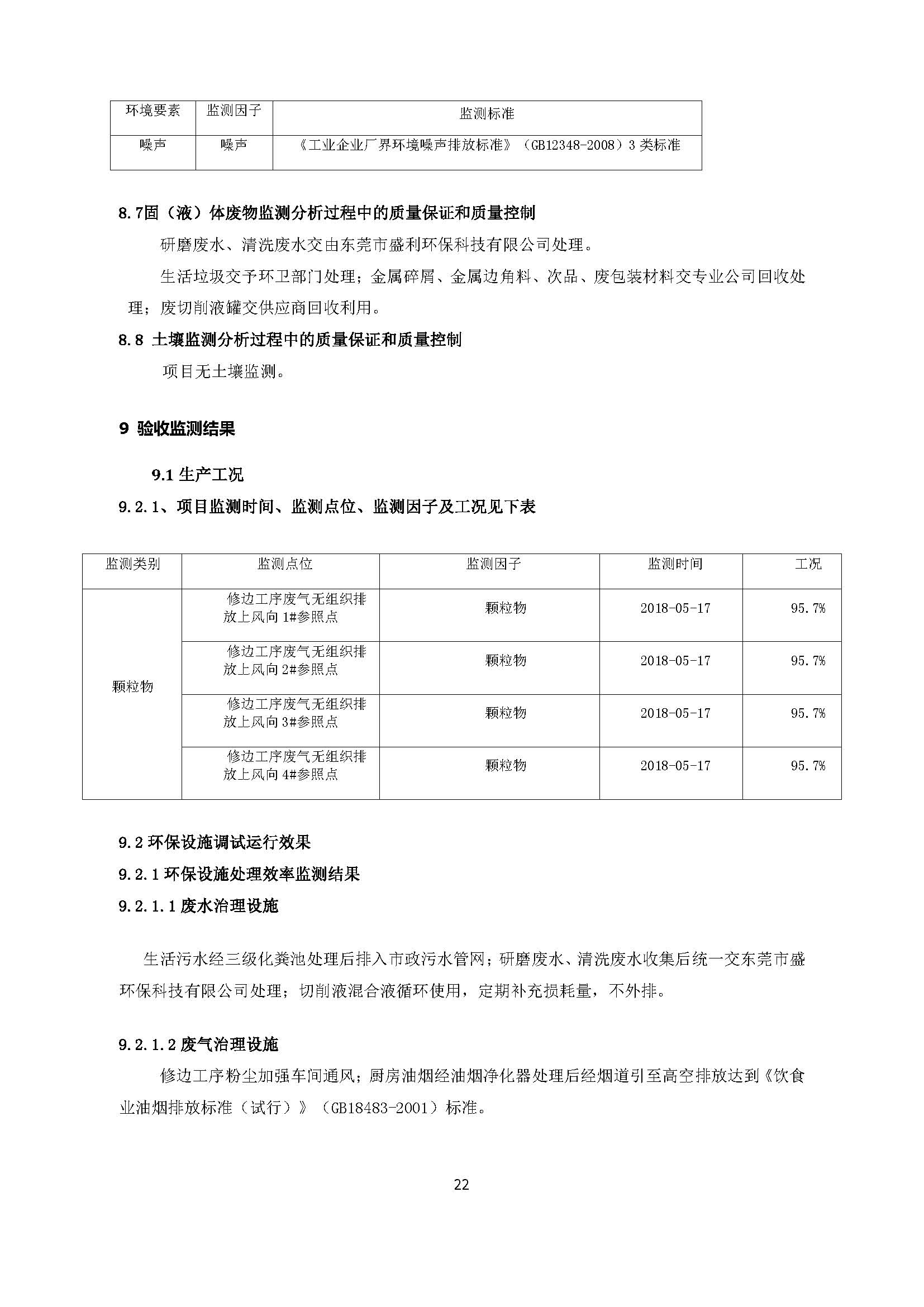 东莞晨旭达精密模具科技有限公司改扩建项目自主验收公示