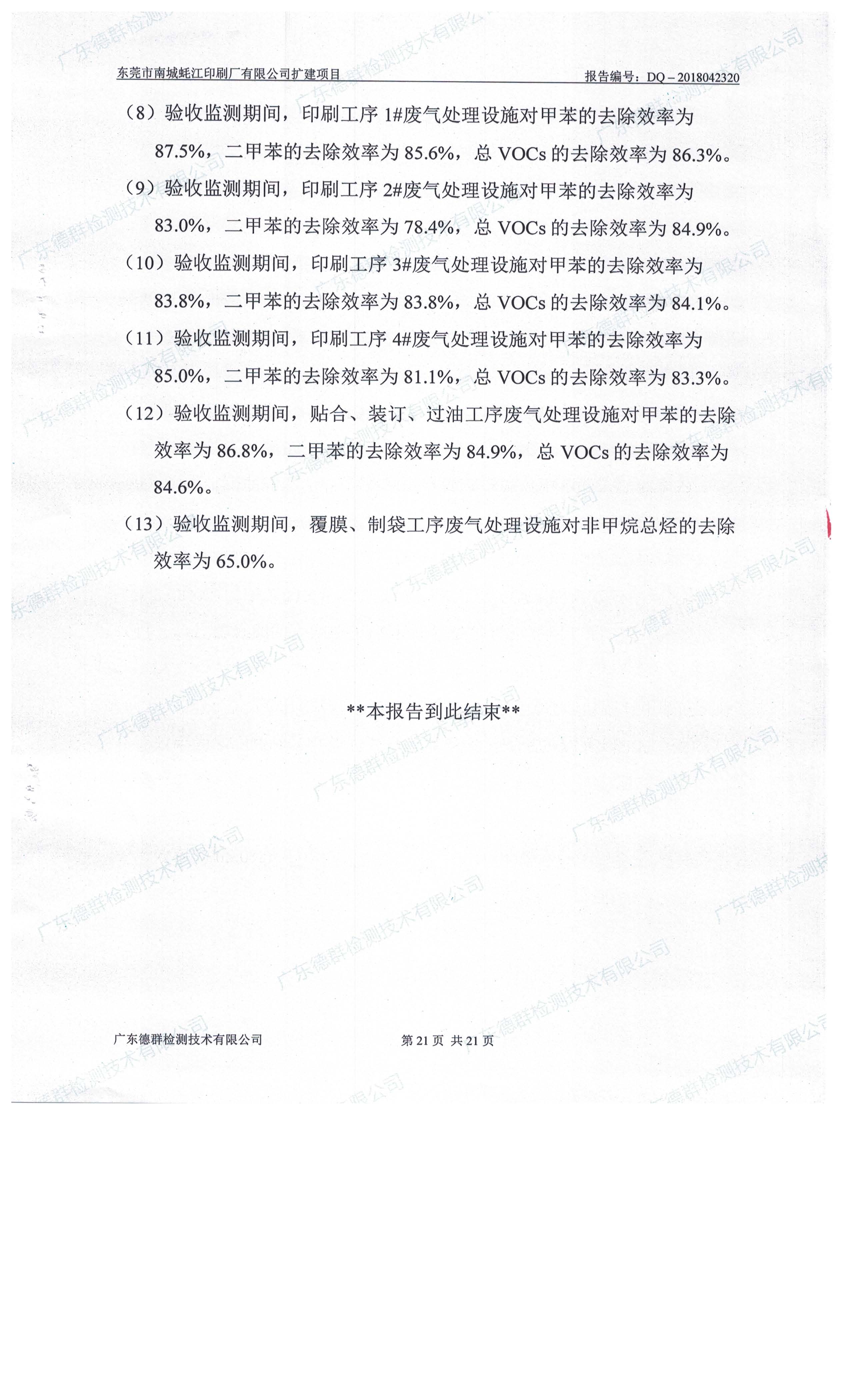 东莞市南城蚝江印刷厂有限公司扩建项目竣工环境保护验收公示